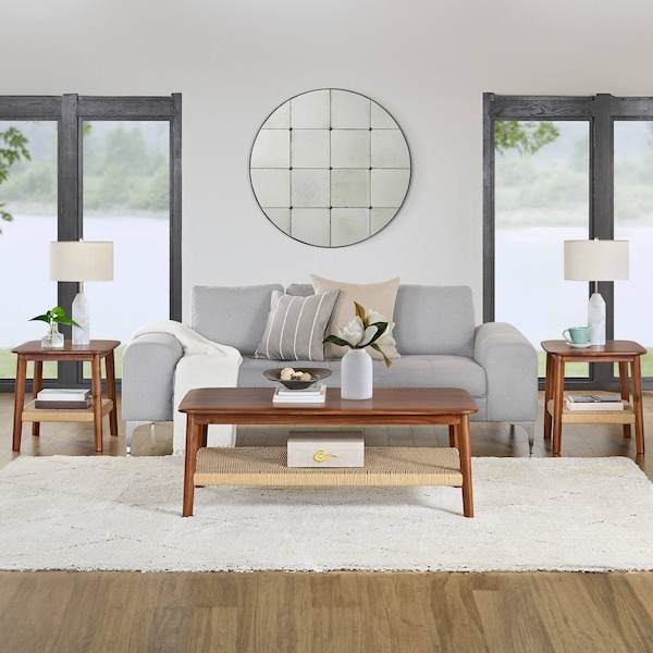 Alaterre Furniture Calais 3 Piece Set, Coffee Table and 2 End Tables ANCA1170R1 - main